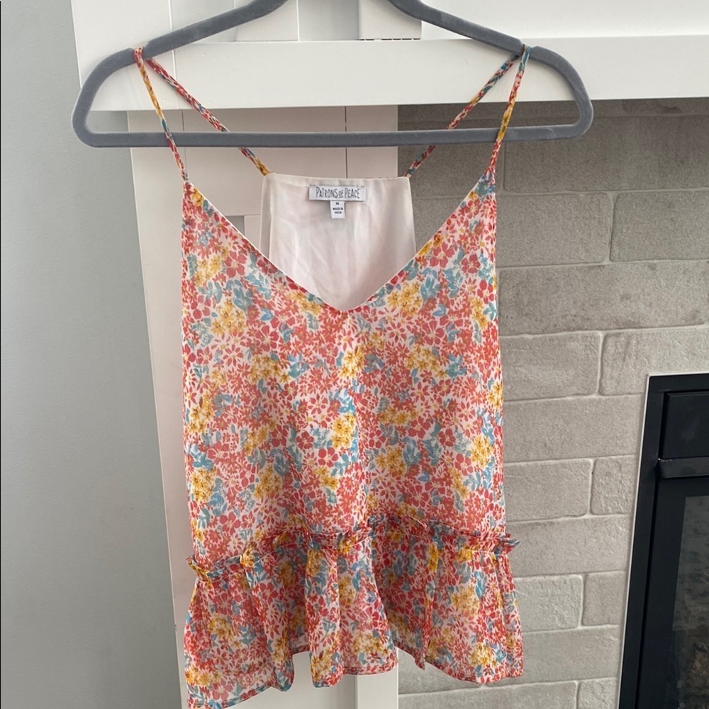 Anthropologie Multicolor Floral Camisole